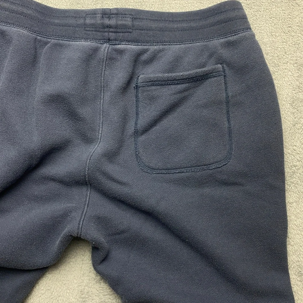Abercrombie & Fitch Sweatpants Mens Medium Soft A&F Fleece Navy Blue Logo